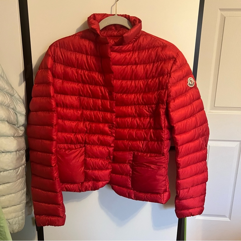 Moncler Red Puffer Jacket